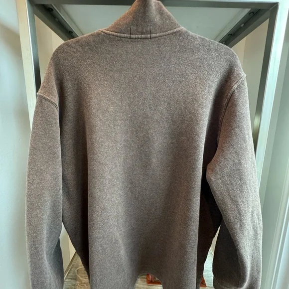 Polo Ralph Lauren Brown Qtr Zip Pullover XL - Picture 4 of 5